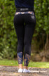 Youth Performance Riding Tights - Black Navy & Rose Gold